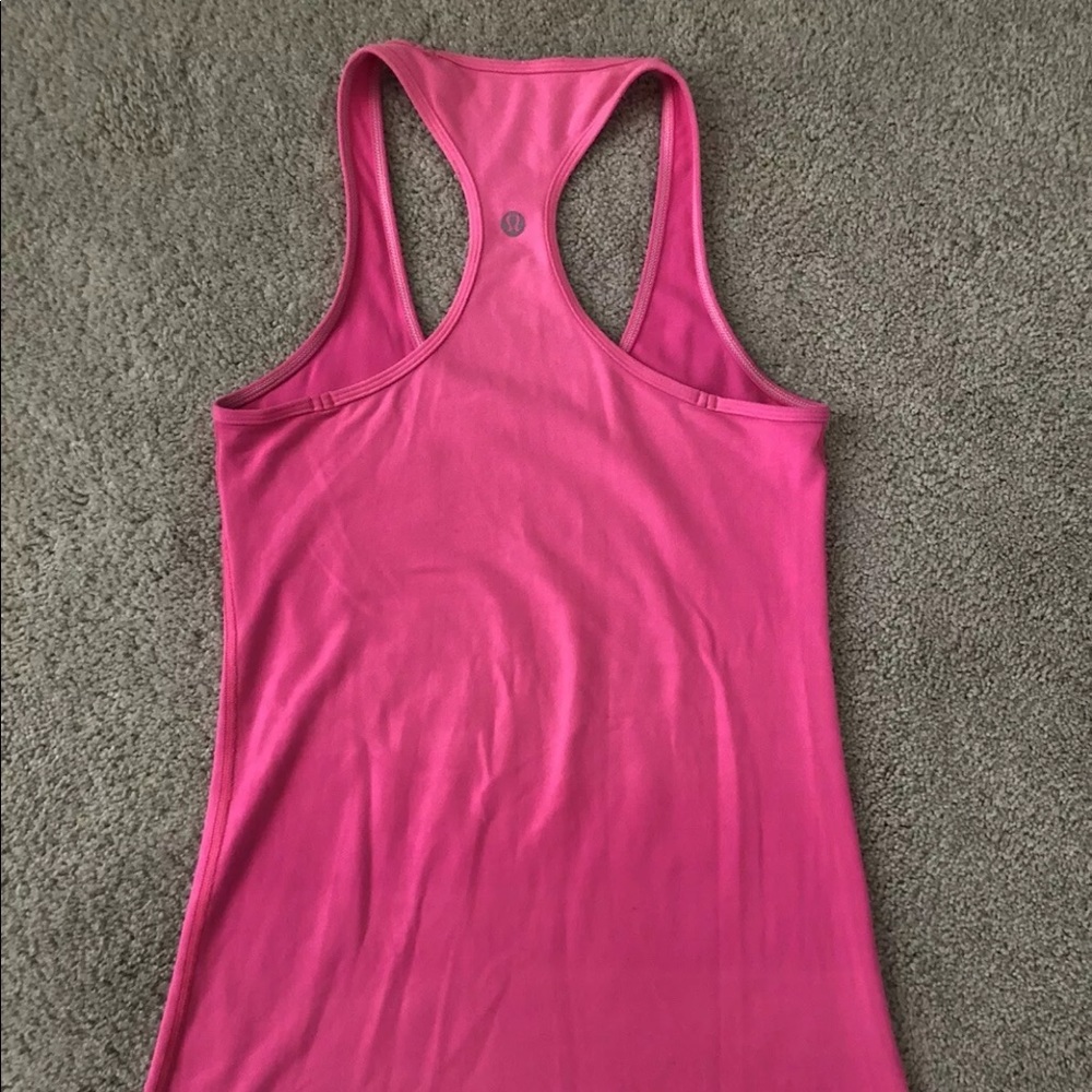 Lululemon racerback tank hot pink